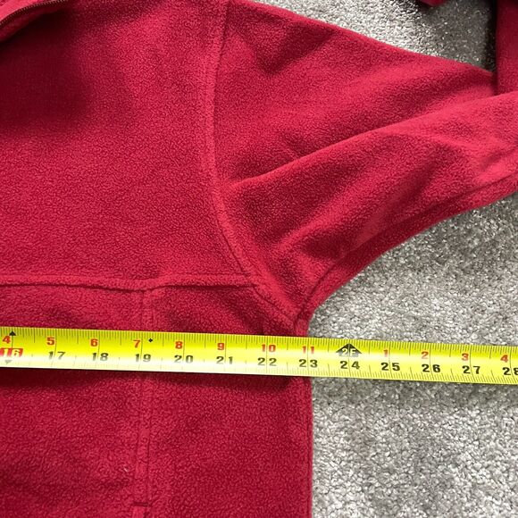 Columbia Steens Mountain Fleece Jacket Men Medium Red Full Zip High Neck Outdoor - Picture 11 of 12